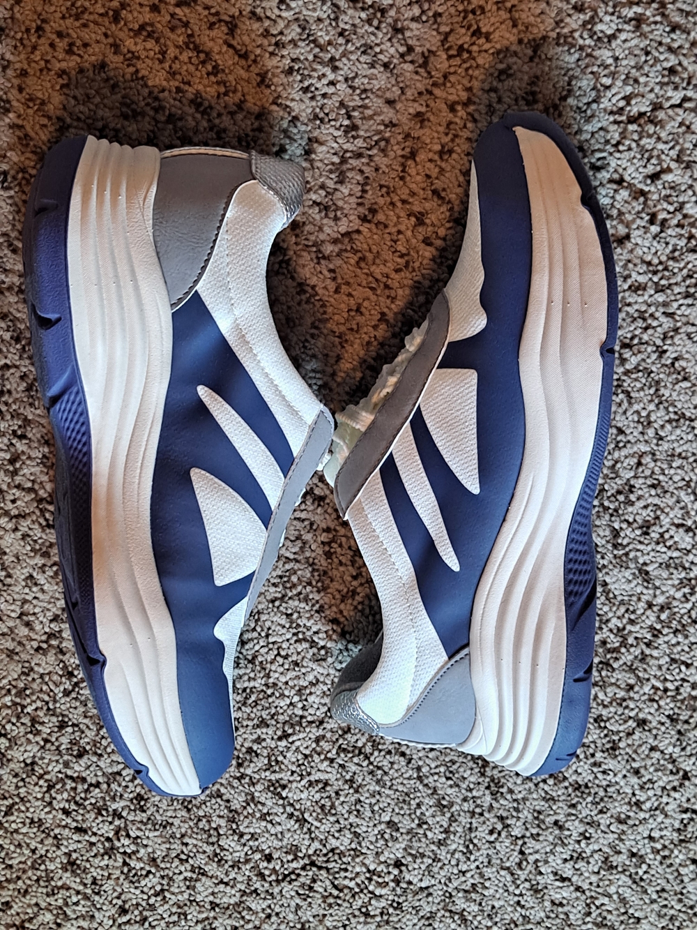 Life Stride Bzees Air Step Women’s White and Blue Slip-On Sneakers Size 9 - Picture 4 of 8